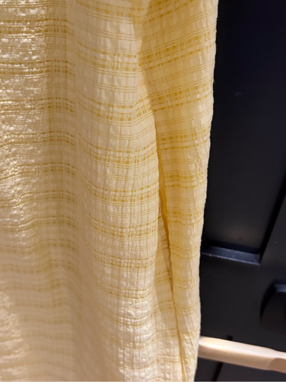 entro Yellow Ruffle-Trim Mini Dress with Puff Sleeves - Picture 5 of 7